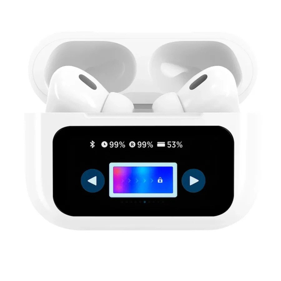 AURICULAR KOLKE KAB-719 TWS NOISE CANCELLING BLANCO PANEL LED COLOR