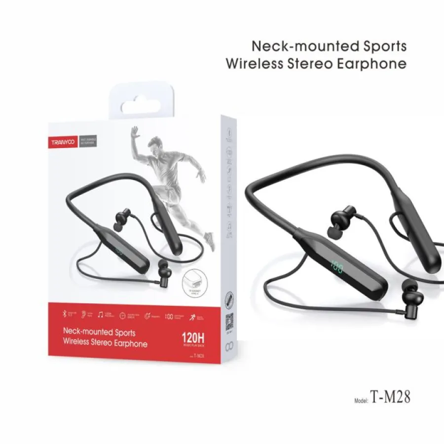 AURICULAR SPORT TRANYCO T-M28 BT 5.3 TIPO C 120H