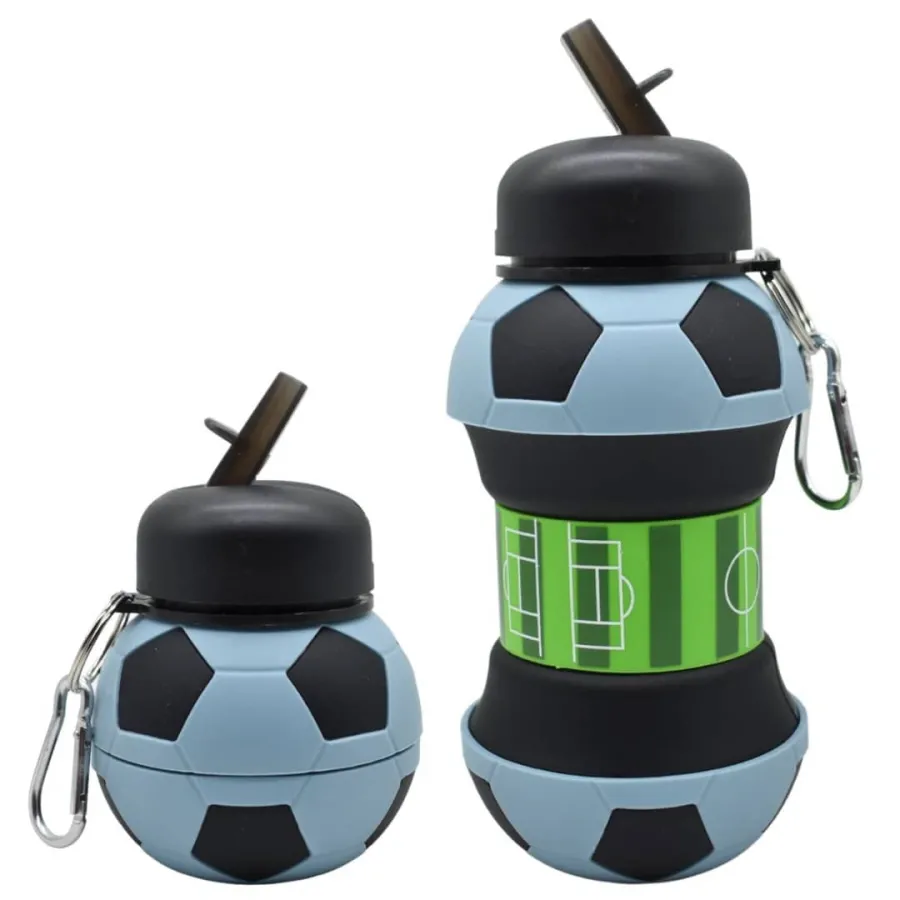BOTELLA DE SILICONA PELOTA DE FUTBOL (OPORTUNIDAD)