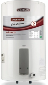 TERMOTANQUE SHERMAN ELEC.85 L. CON.INFERIOR/COLGAR