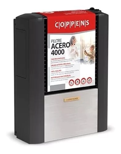 CALEFACTOR COPPENS PELTRE ACERO 4000 KCAL TB DER MG