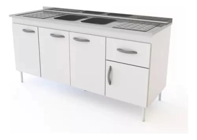 BAJO MESADA DELOS 1,60 DL606-BR BLANCO